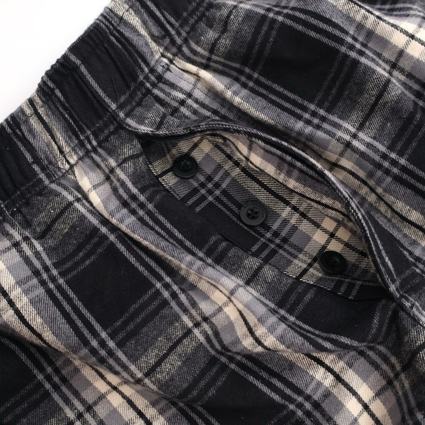 발렌시아가 패치워크 체크 팬츠