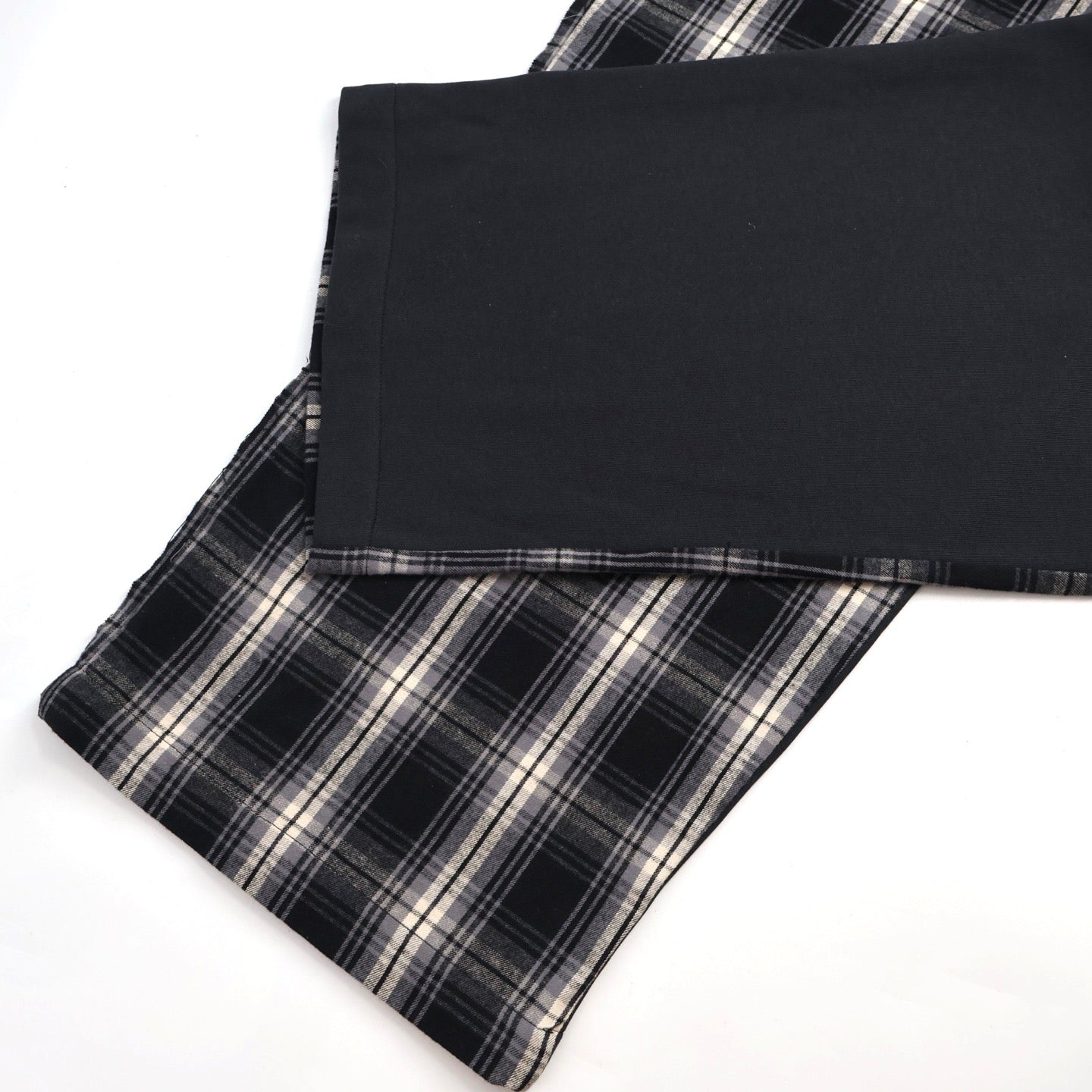 발렌시아가 패치워크 체크 팬츠