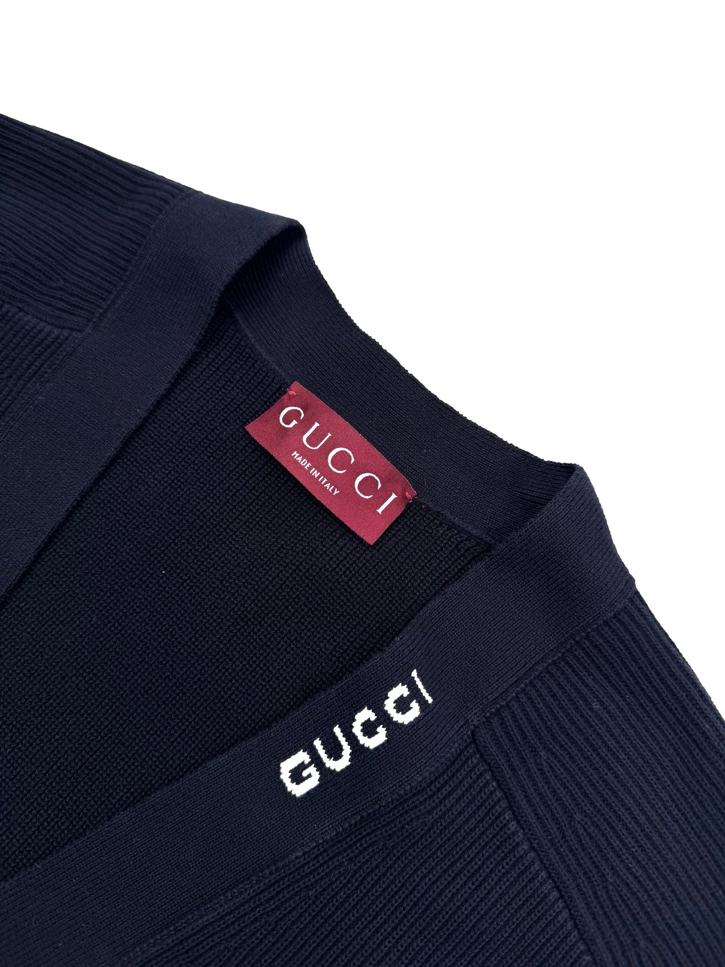 구찌 인타르시아 실크 코튼 니트 가디건