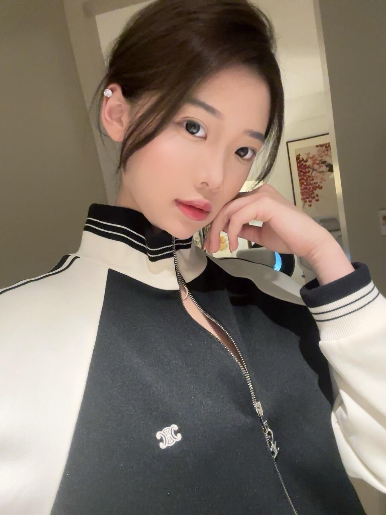 셀린느 트리오페 로고 트랙 집업 자켓