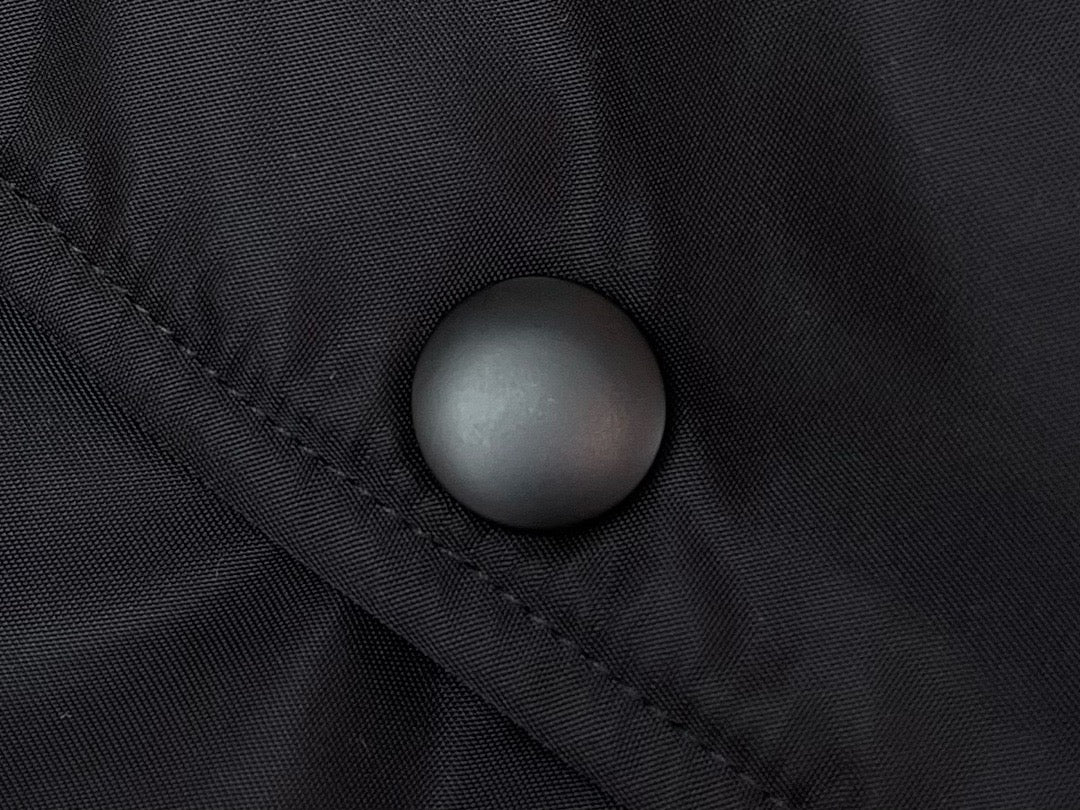 프라다 레더 봄버 자켓 패치 블랙