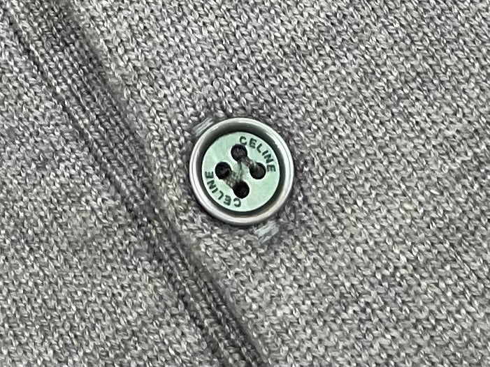 셀린느 파인 코튼 폴로 스웨터