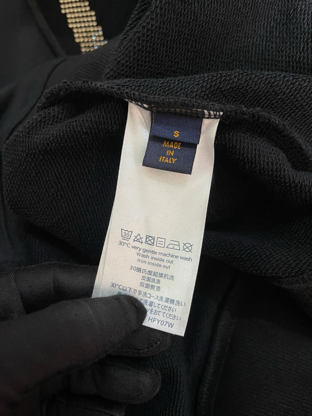 루이비통 라인스톤 후드티