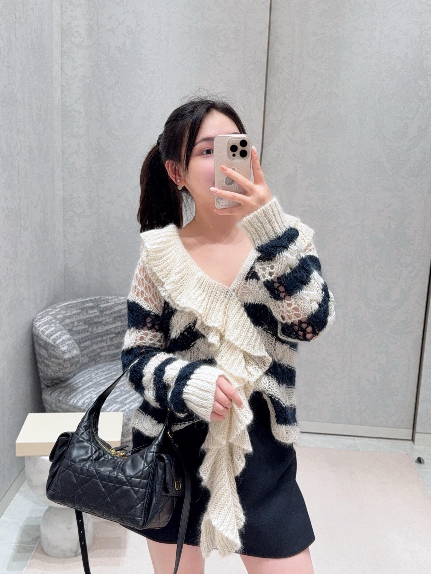 디올 D-Dream 미디엄 백