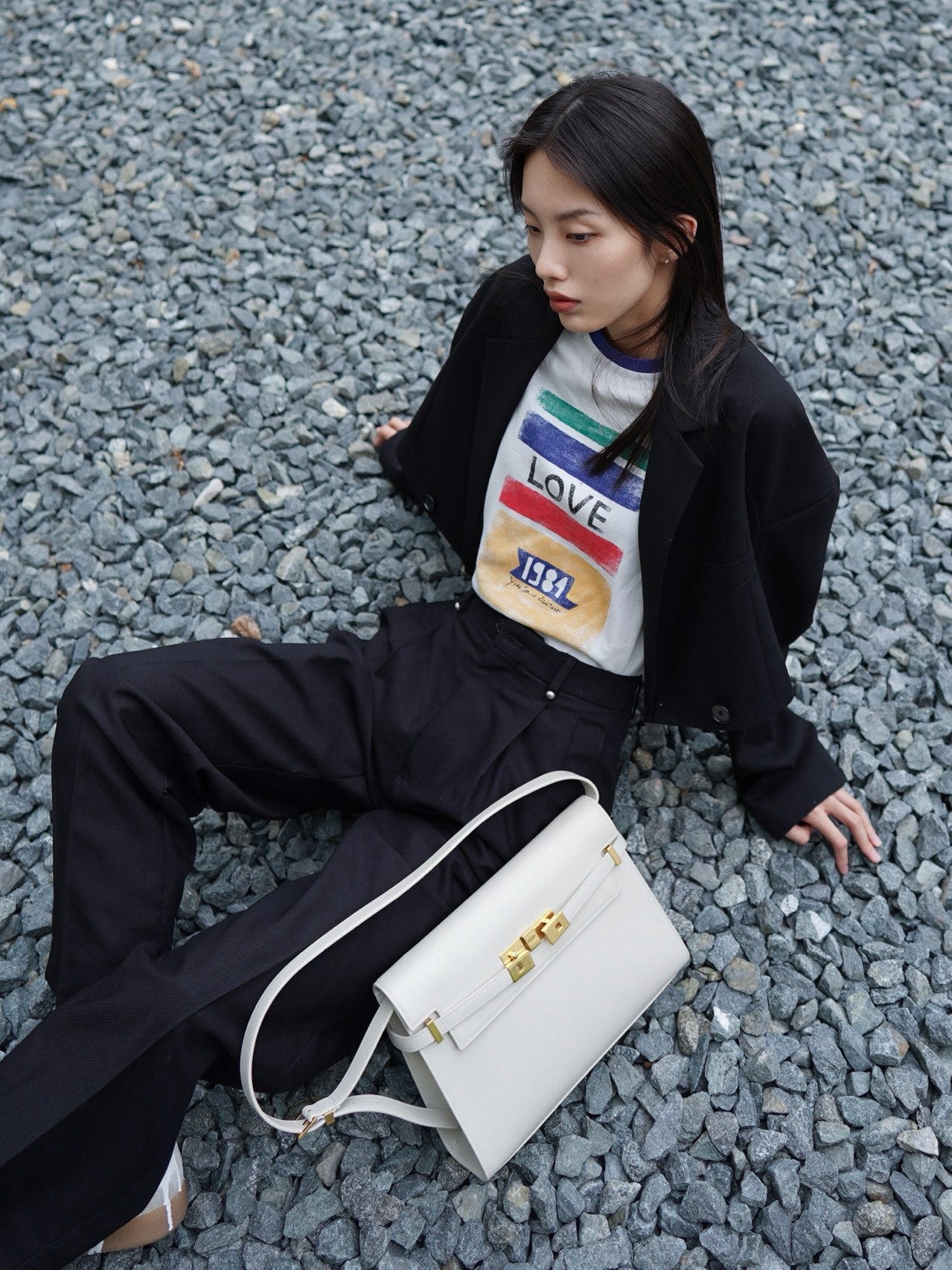 생로랑 맨하탄 숄더백 미디움