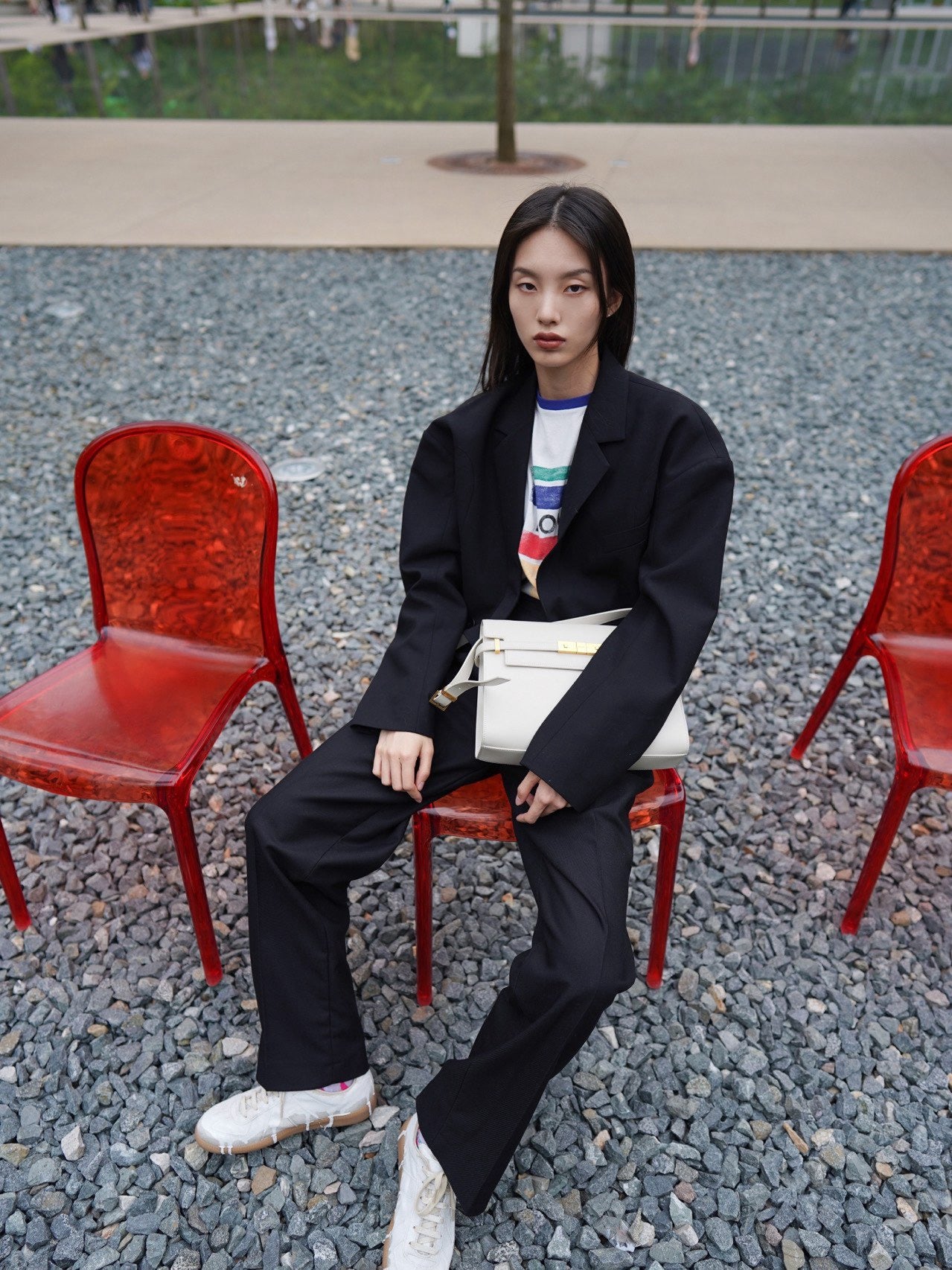 생로랑 맨하탄 숄더백 미디움