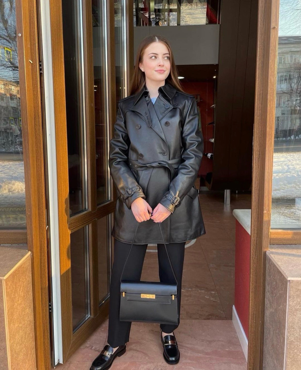 생로랑 맨하탄 숄더백 미디움