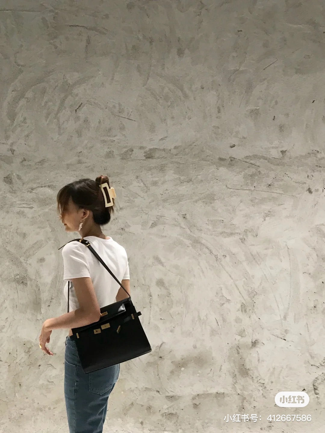 생로랑 맨하탄 숄더백 미디움