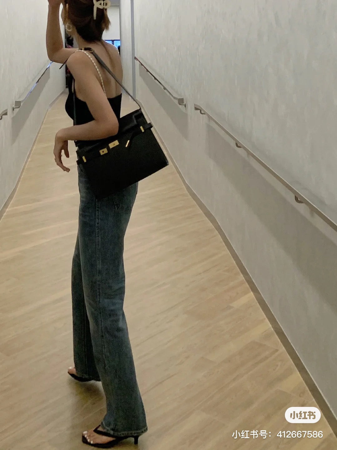 생로랑 맨하탄 숄더백 미디움