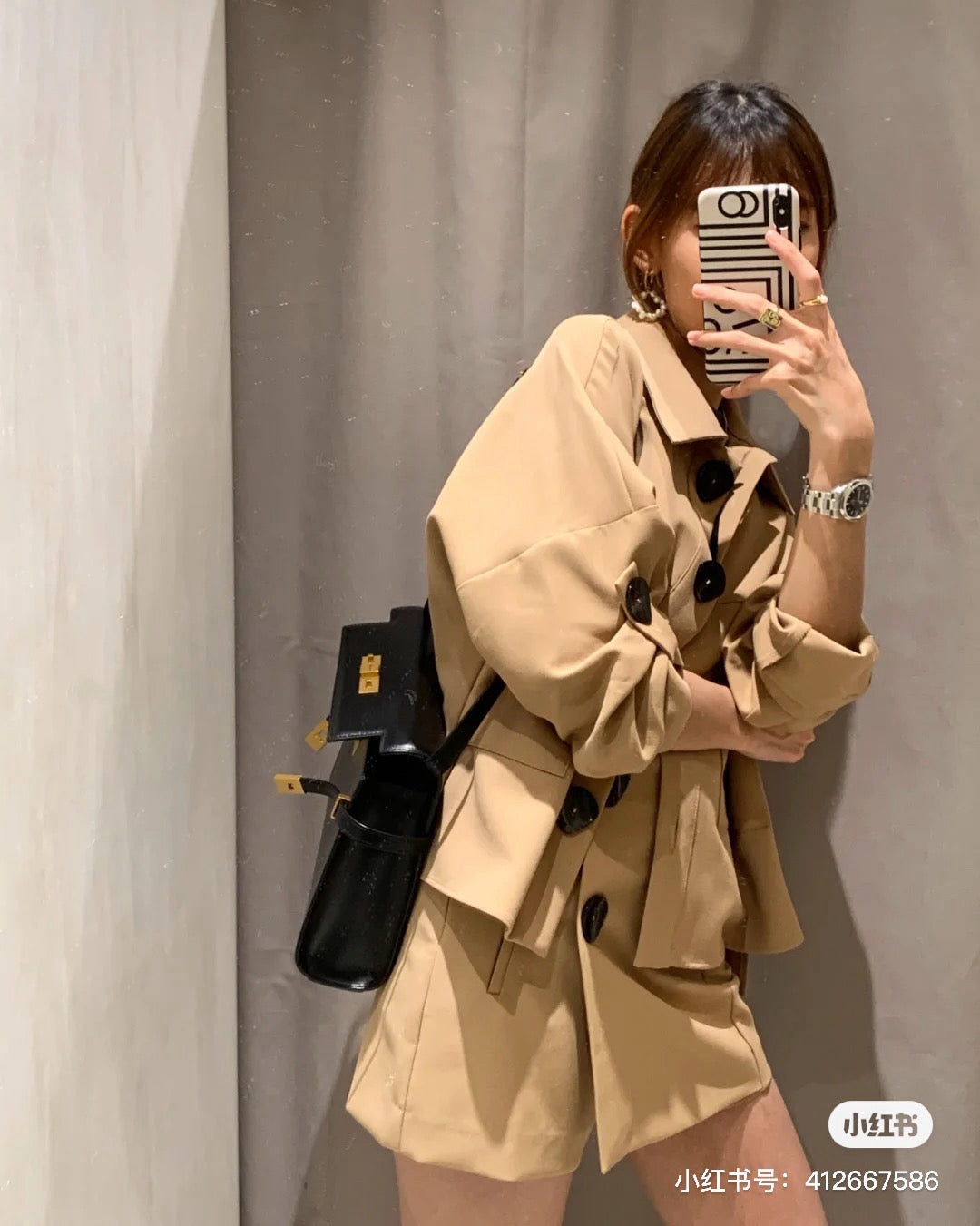 생로랑 맨하탄 숄더백 미디움