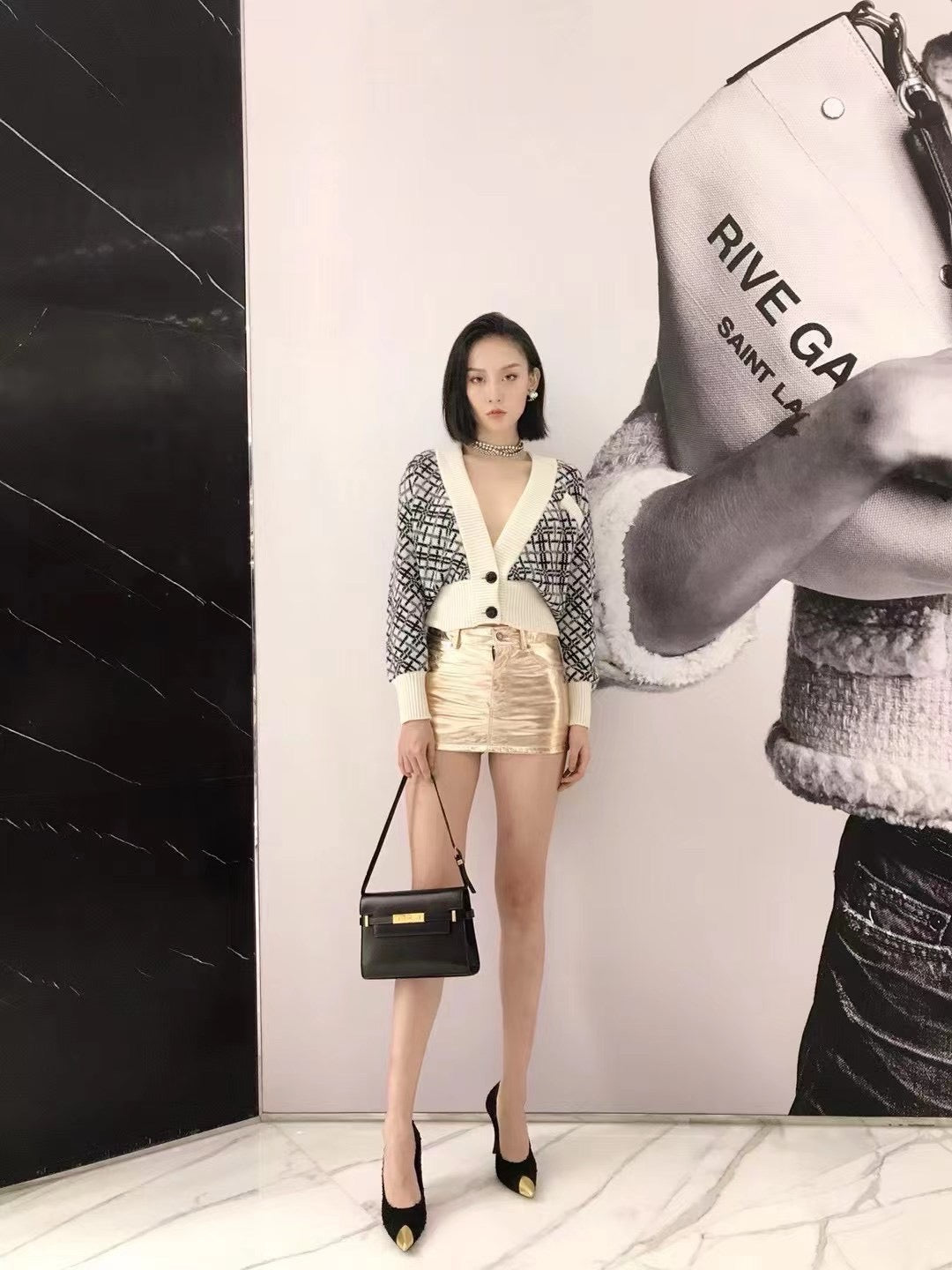 생로랑 맨하탄 숄더백 스몰