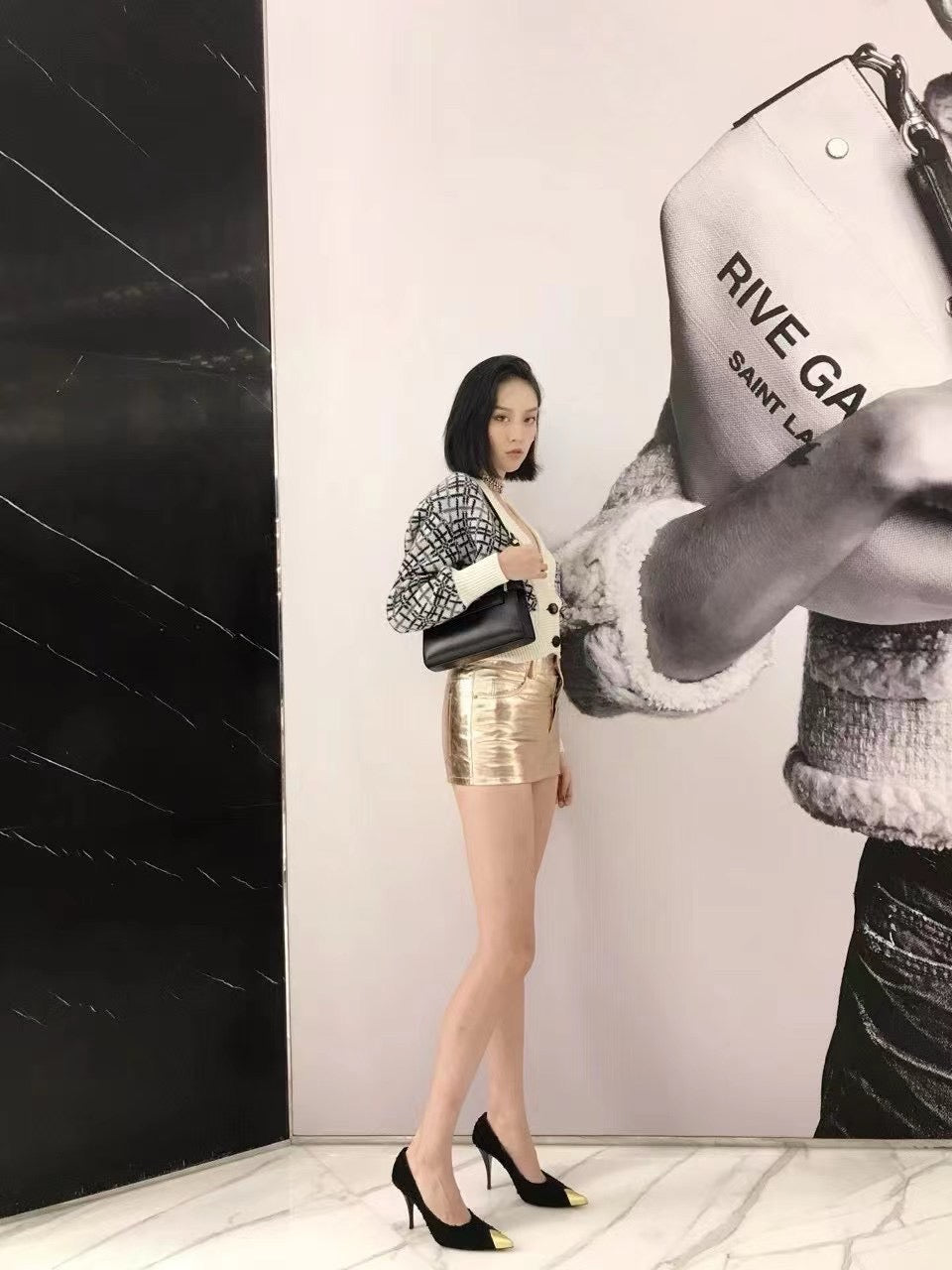 생로랑 맨하탄 숄더백 스몰