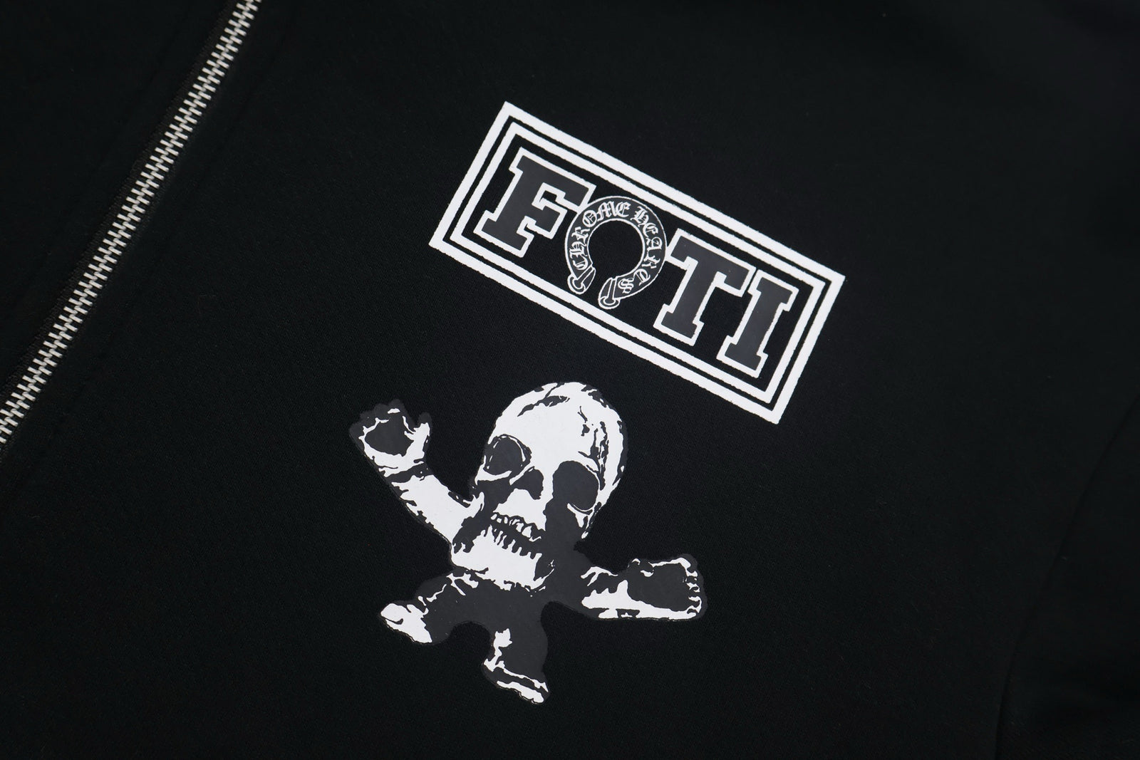 크롬하츠 멀티 포티 집업 후드 블랙