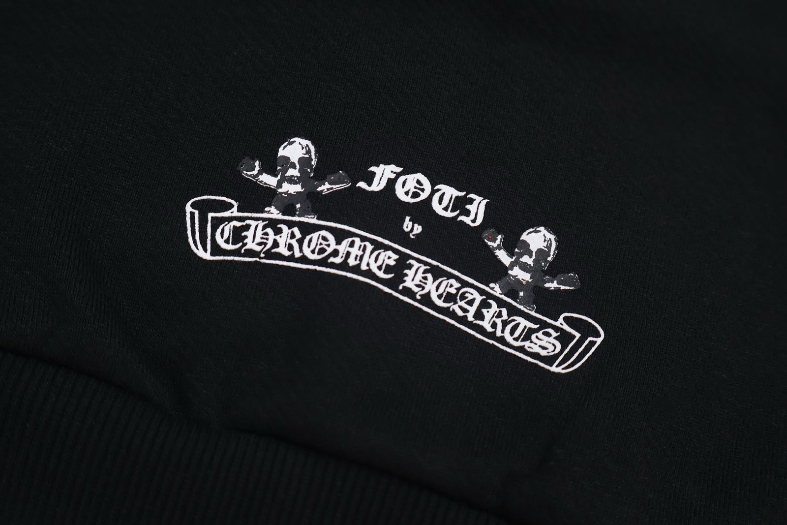 크롬하츠 멀티 포티 집업 후드 블랙