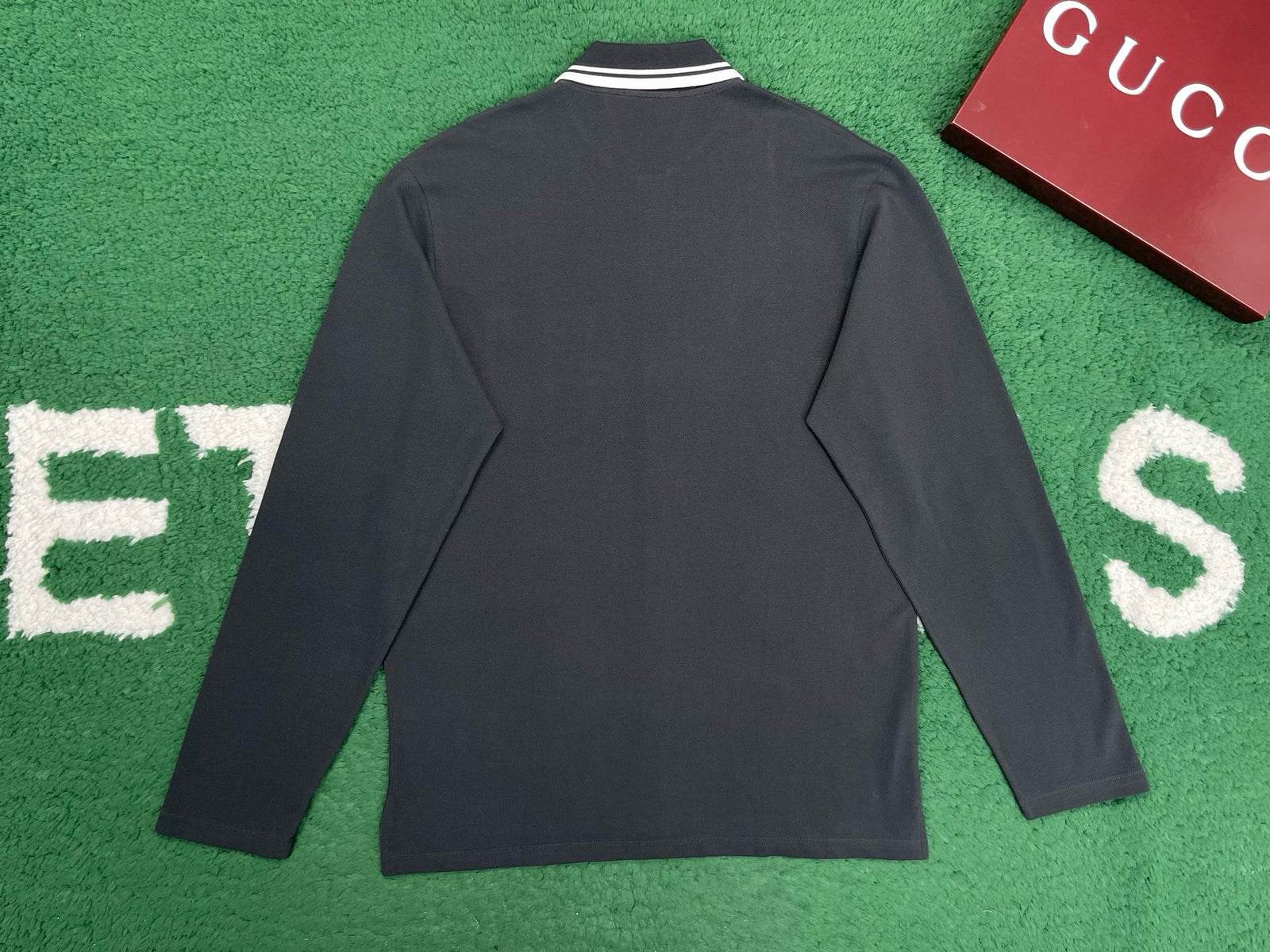 구찌 엠브로이더드 코튼 블렌드 폴로 셔츠