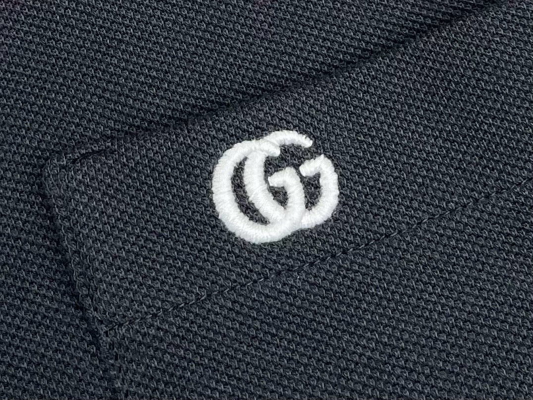 구찌 엠브로이더드 코튼 블렌드 폴로 셔츠