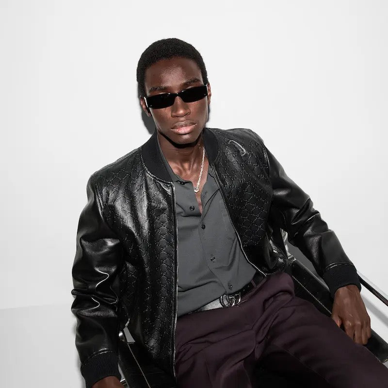 구찌 엠브로이더드 코튼 블렌드 폴로 셔츠