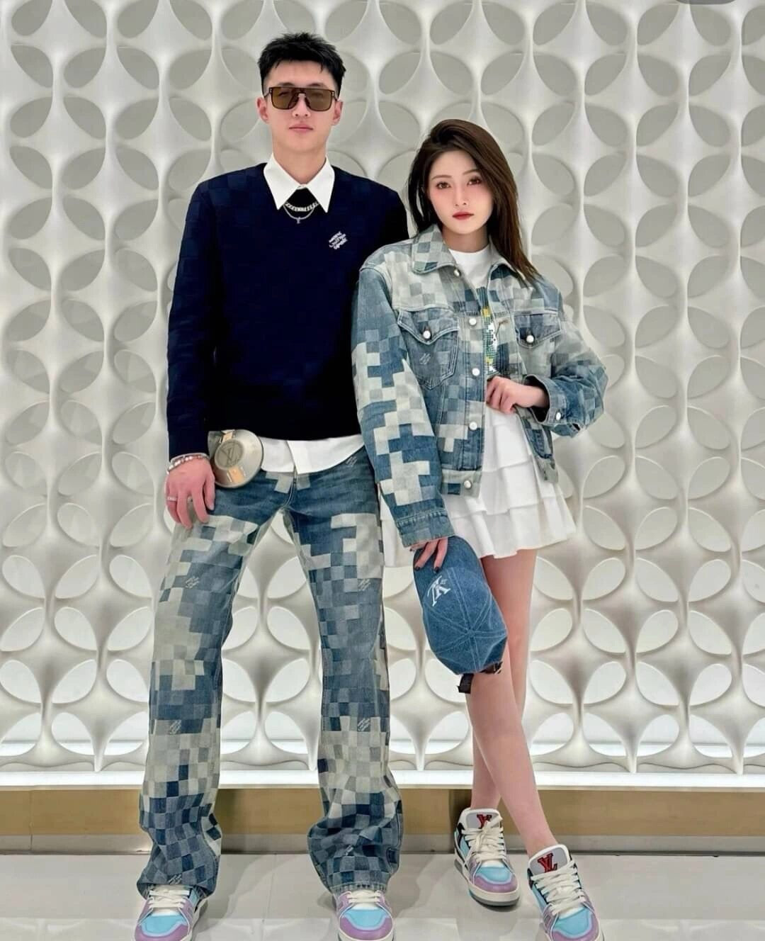 루이비통 엠벨리시드 울 다미에 풀오버