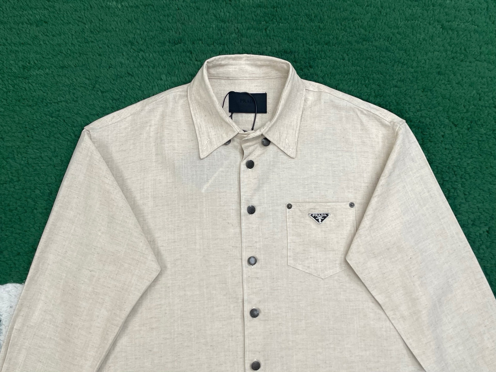 프라다 샴브레이 셔츠