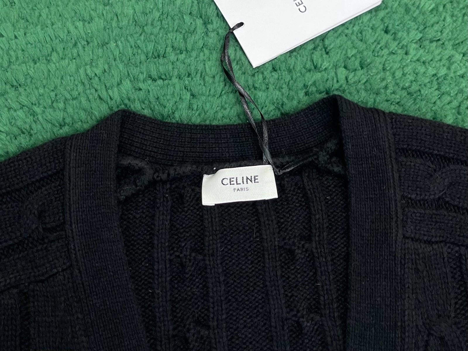 셀린느 트리옹프 캐시미어 가디건