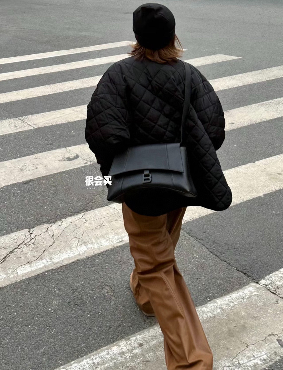 발렌시아가 다운타운 숄더백 미디움
