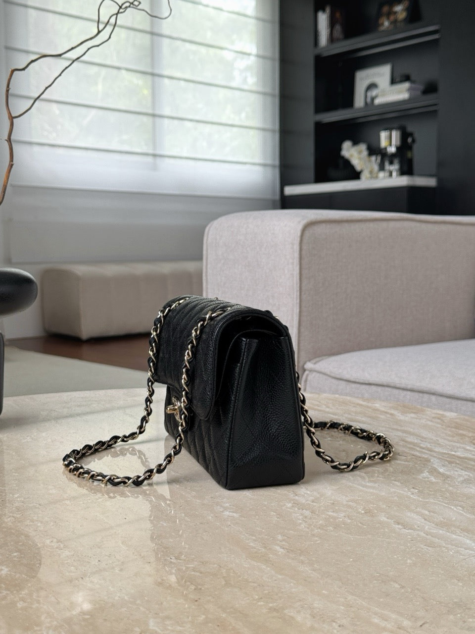 샤넬 클래식 플랩백 스몰 캐비어