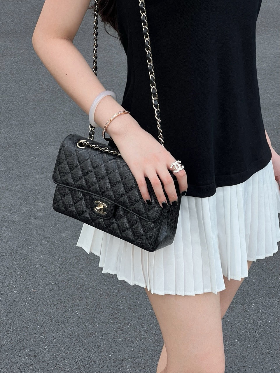 샤넬 클래식 플랩백 스몰 캐비어