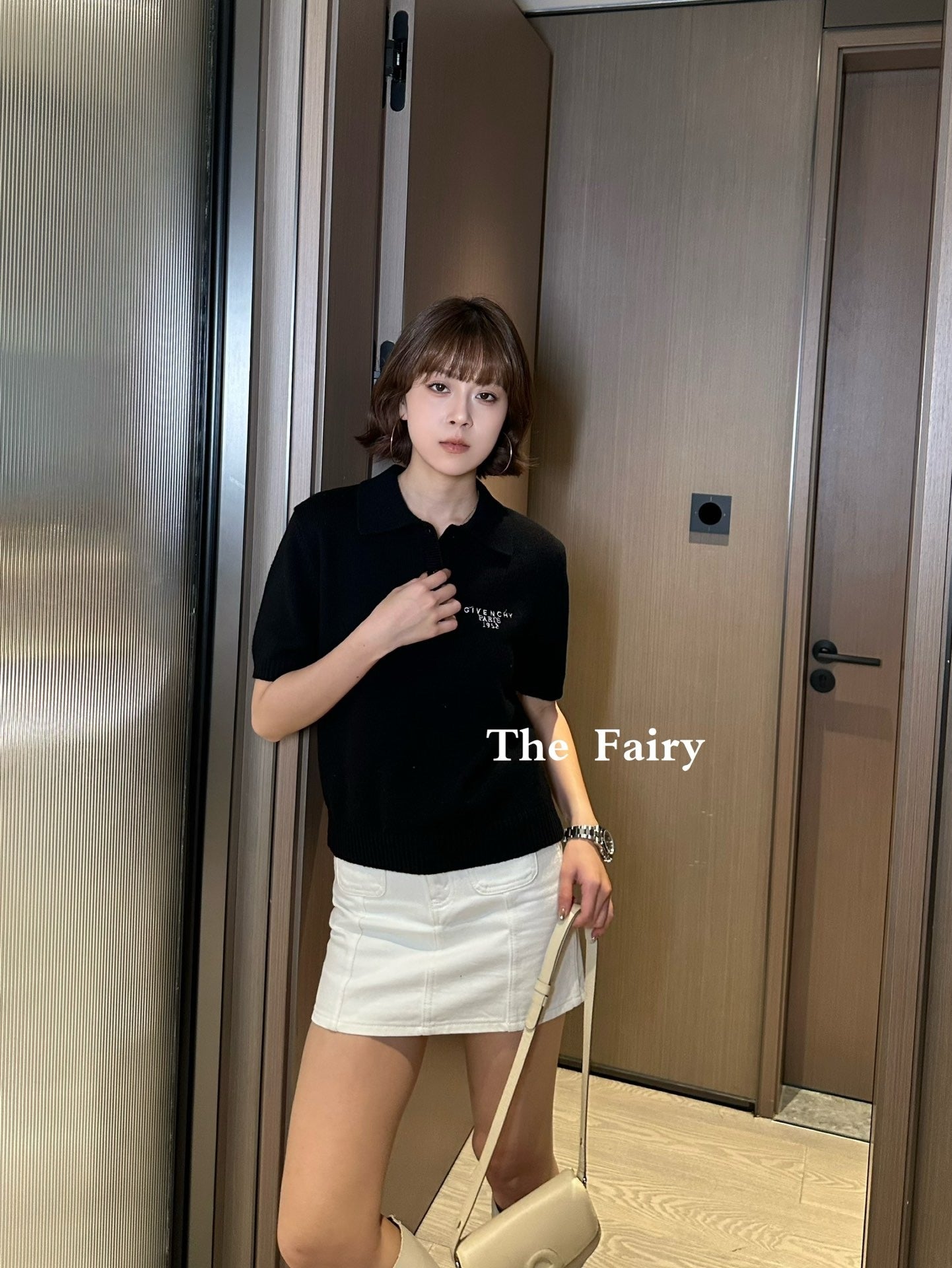 지방시 울 캐시미어 폴로 스웨터