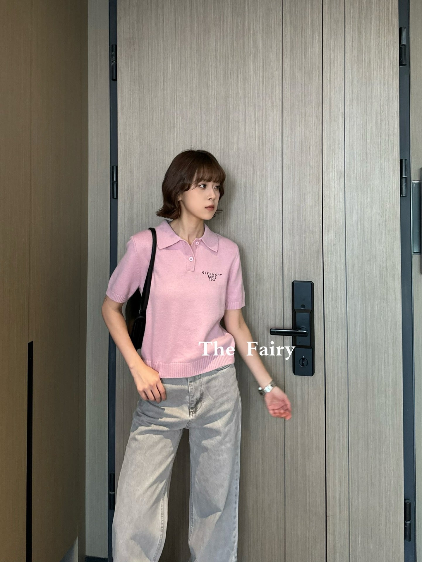 지방시 울 캐시미어 폴로 스웨터