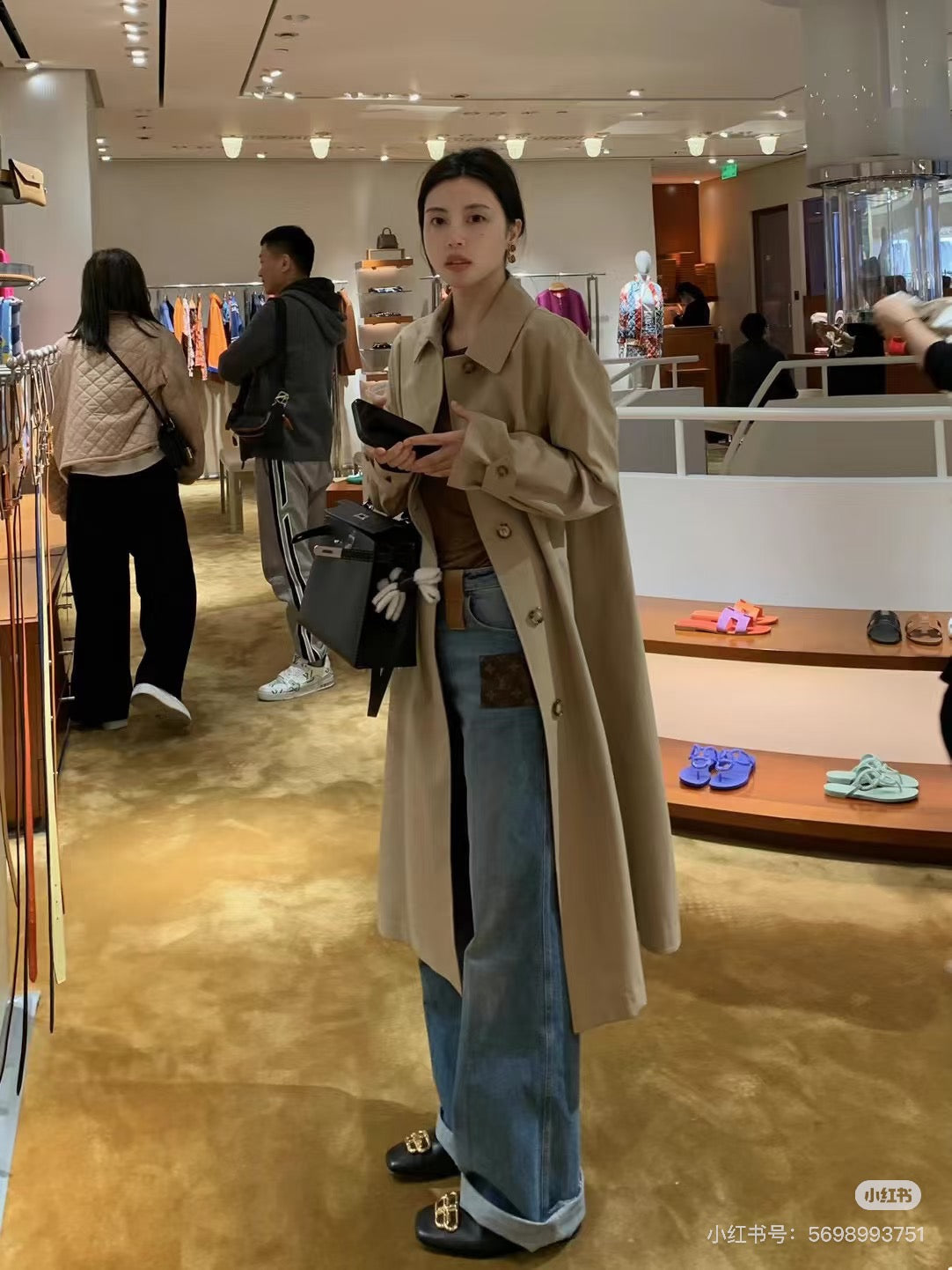 버버리 미드 렝스 캠던 헤리티지 카 코트