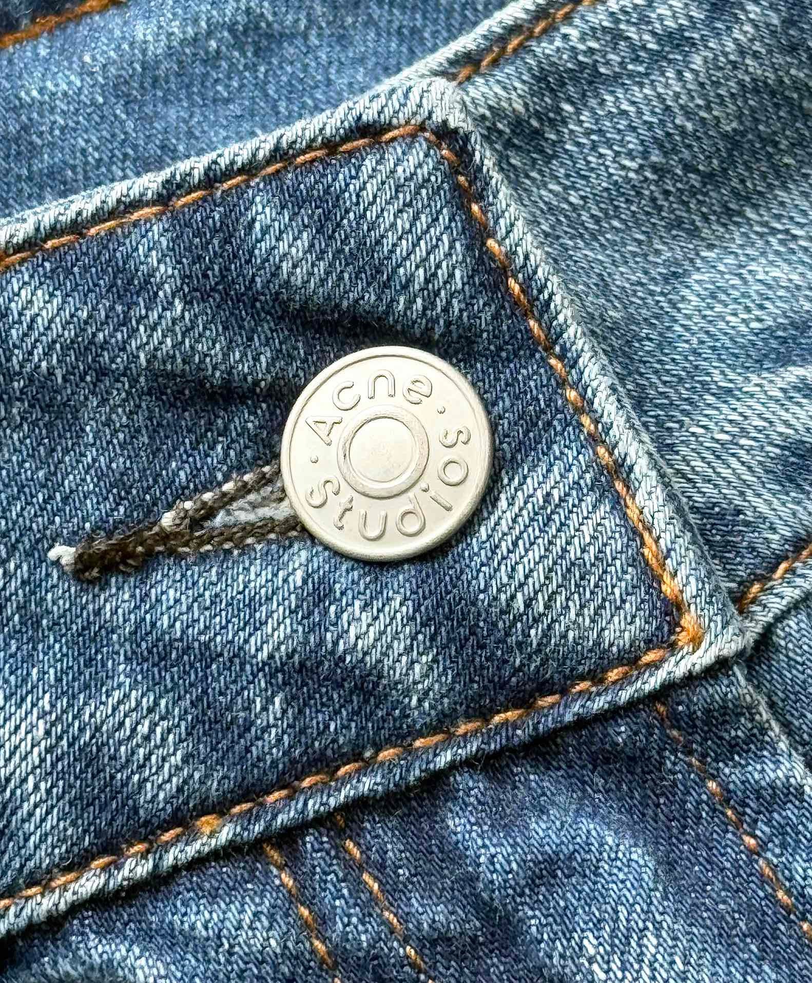 아크네 스튜디오 벨트 데님 팬츠