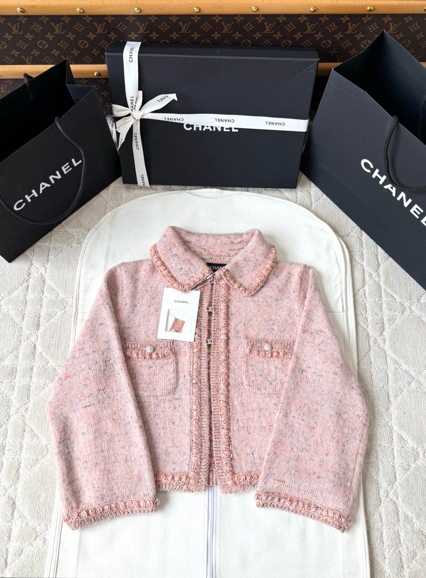 샤넬 니트 셋업