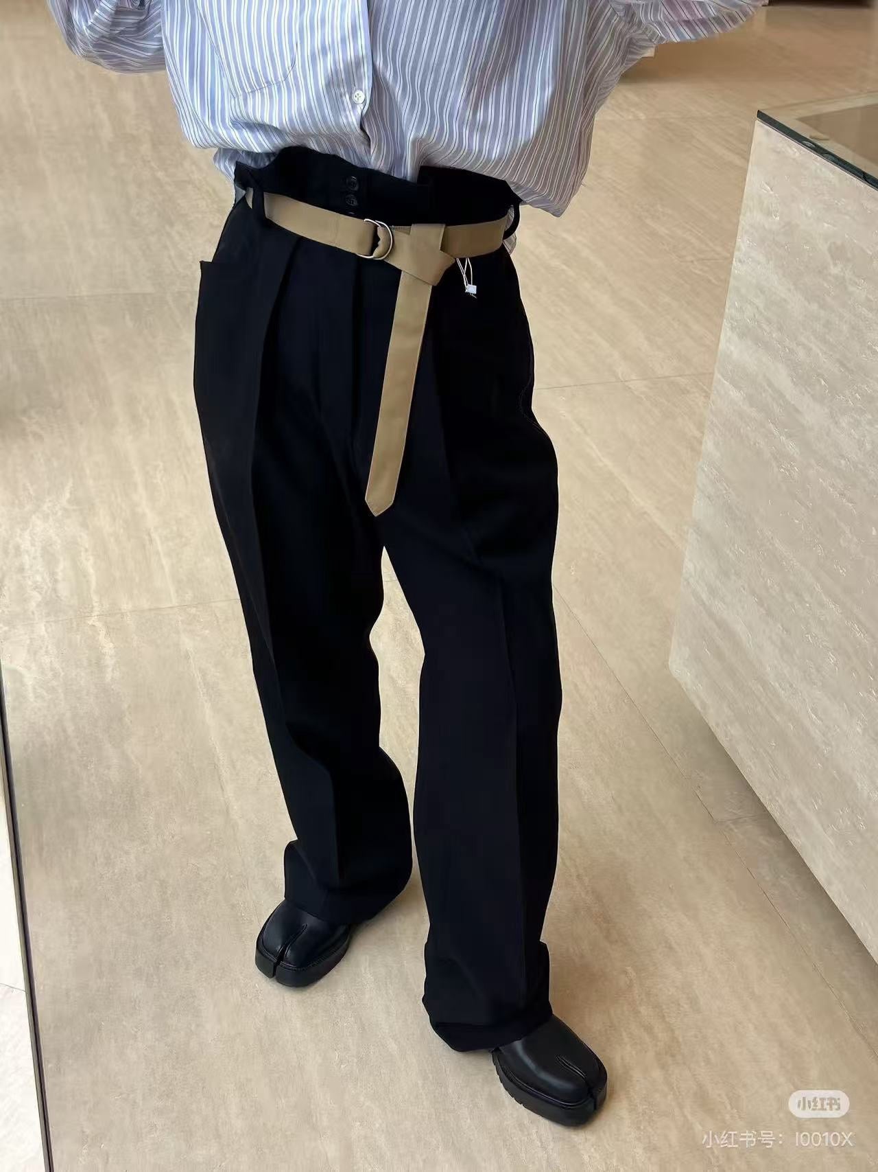 메종 마르지엘라 울 팬츠