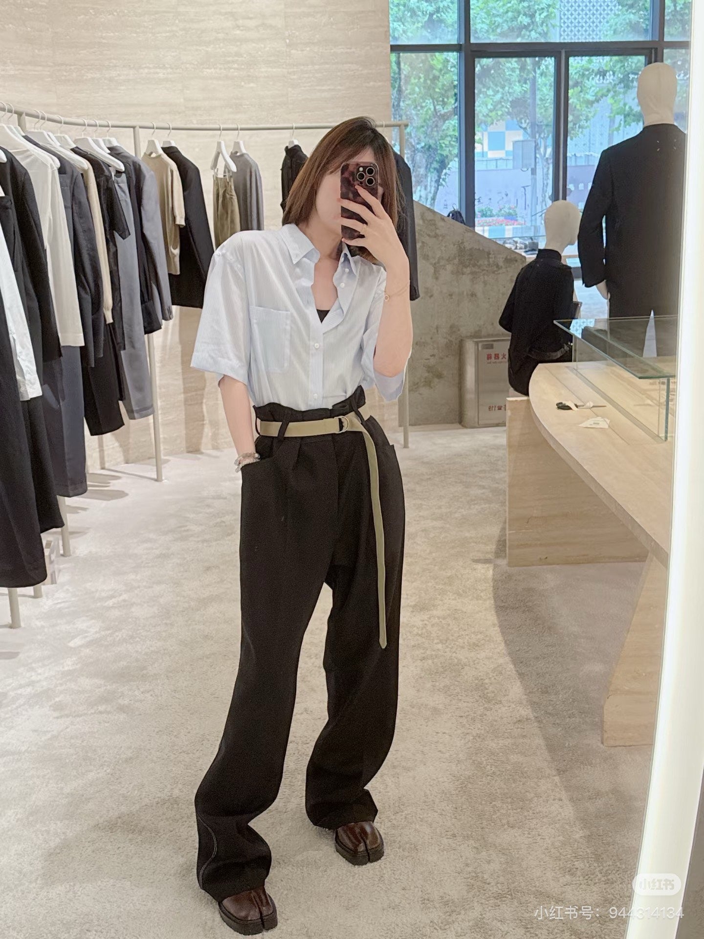 메종 마르지엘라 울 팬츠