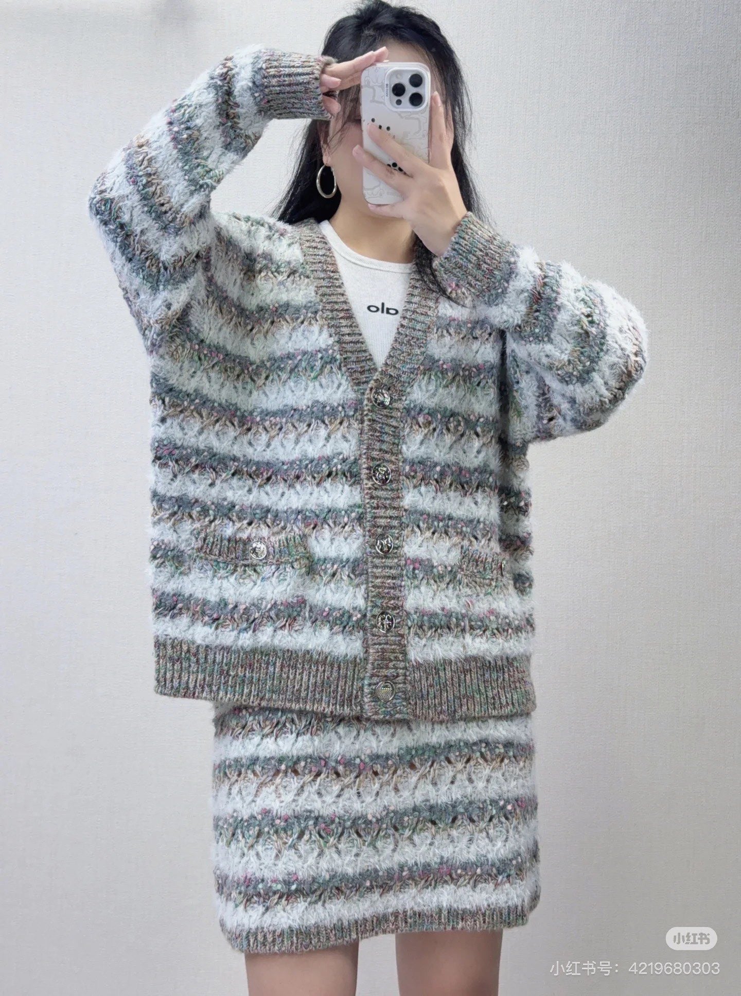 샤넬 울 캐시미어 셋업