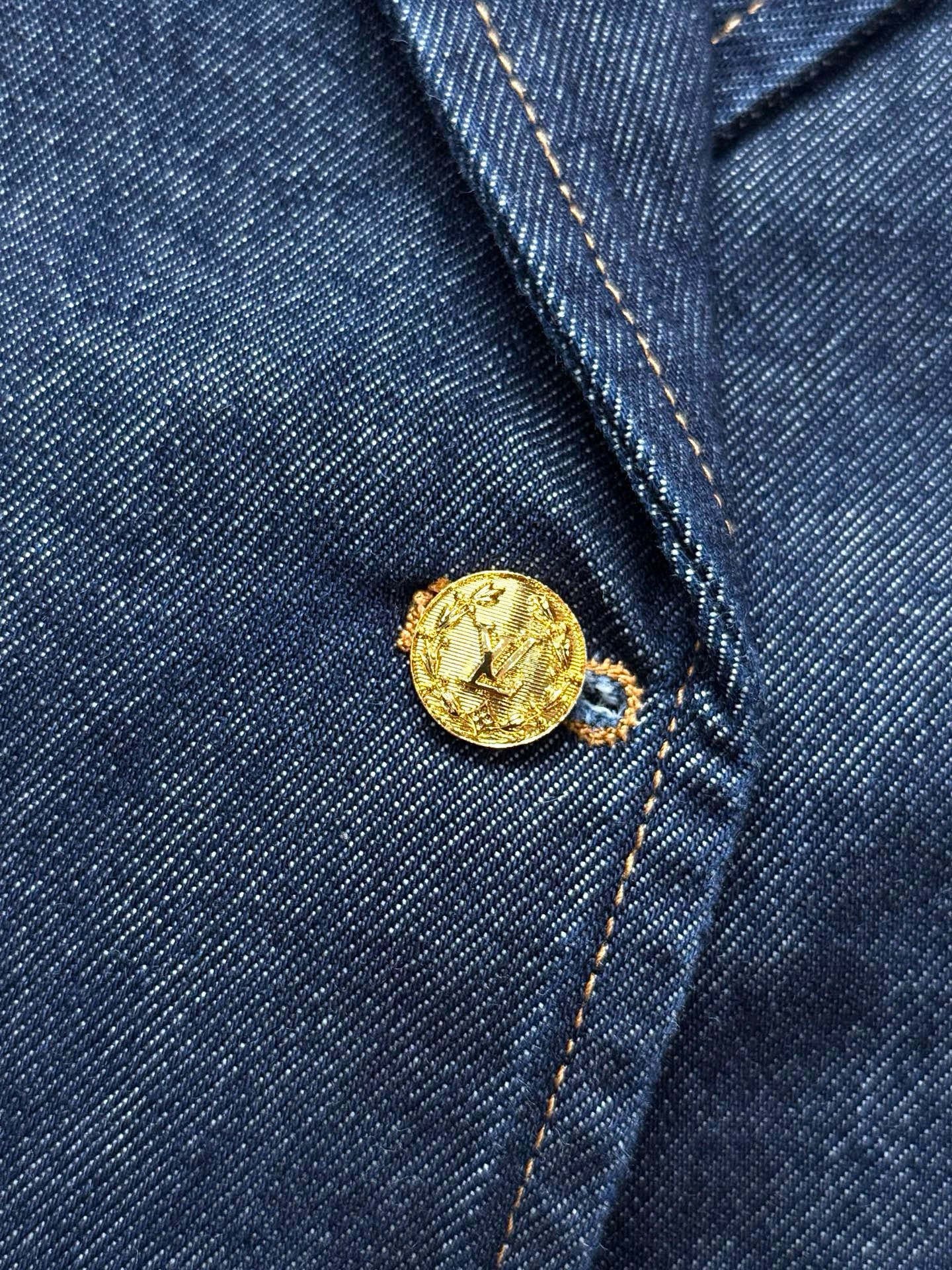 루이비통 데님 프레피 블레이저