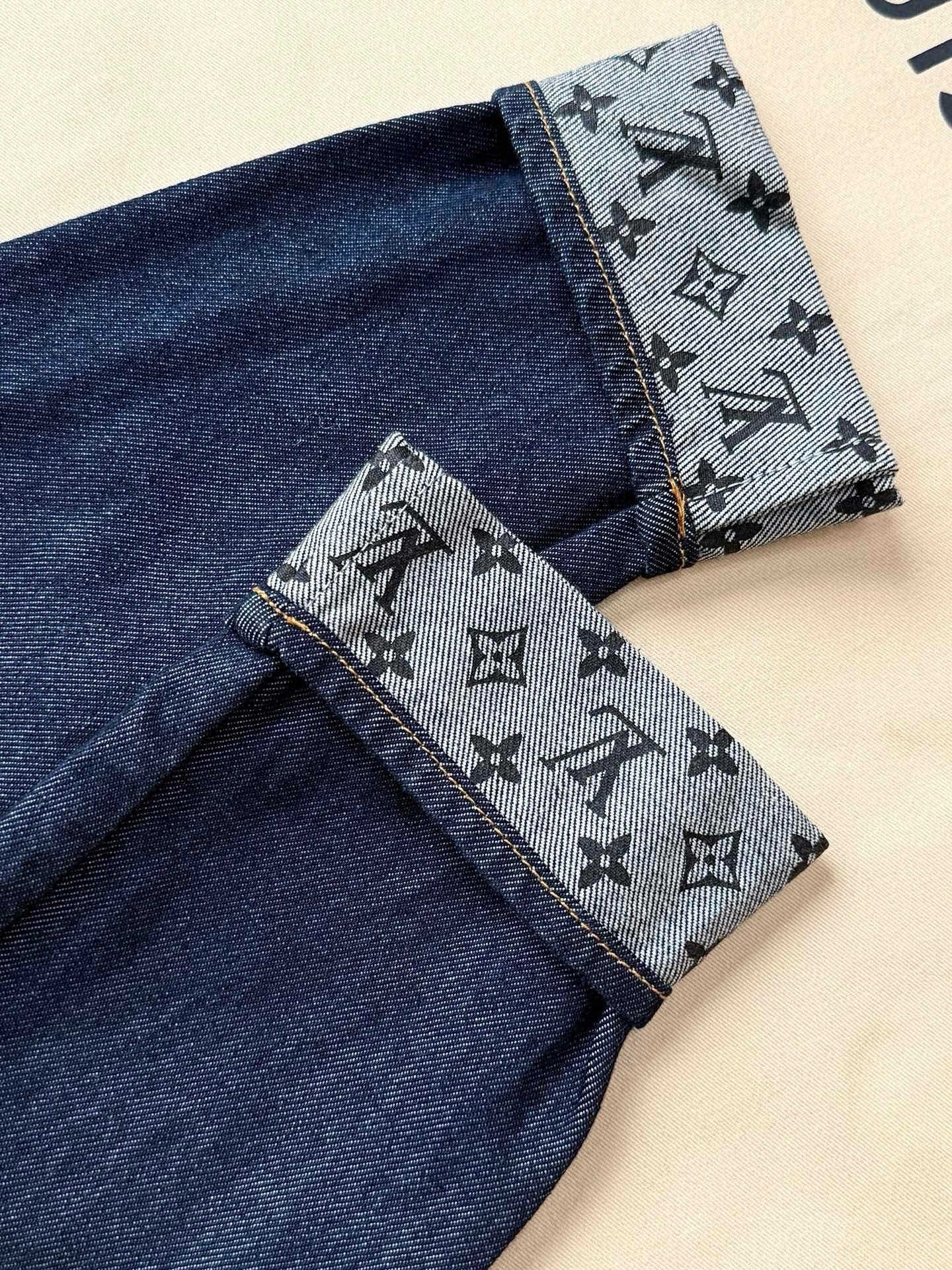 루이비통 데님 프레피 블레이저