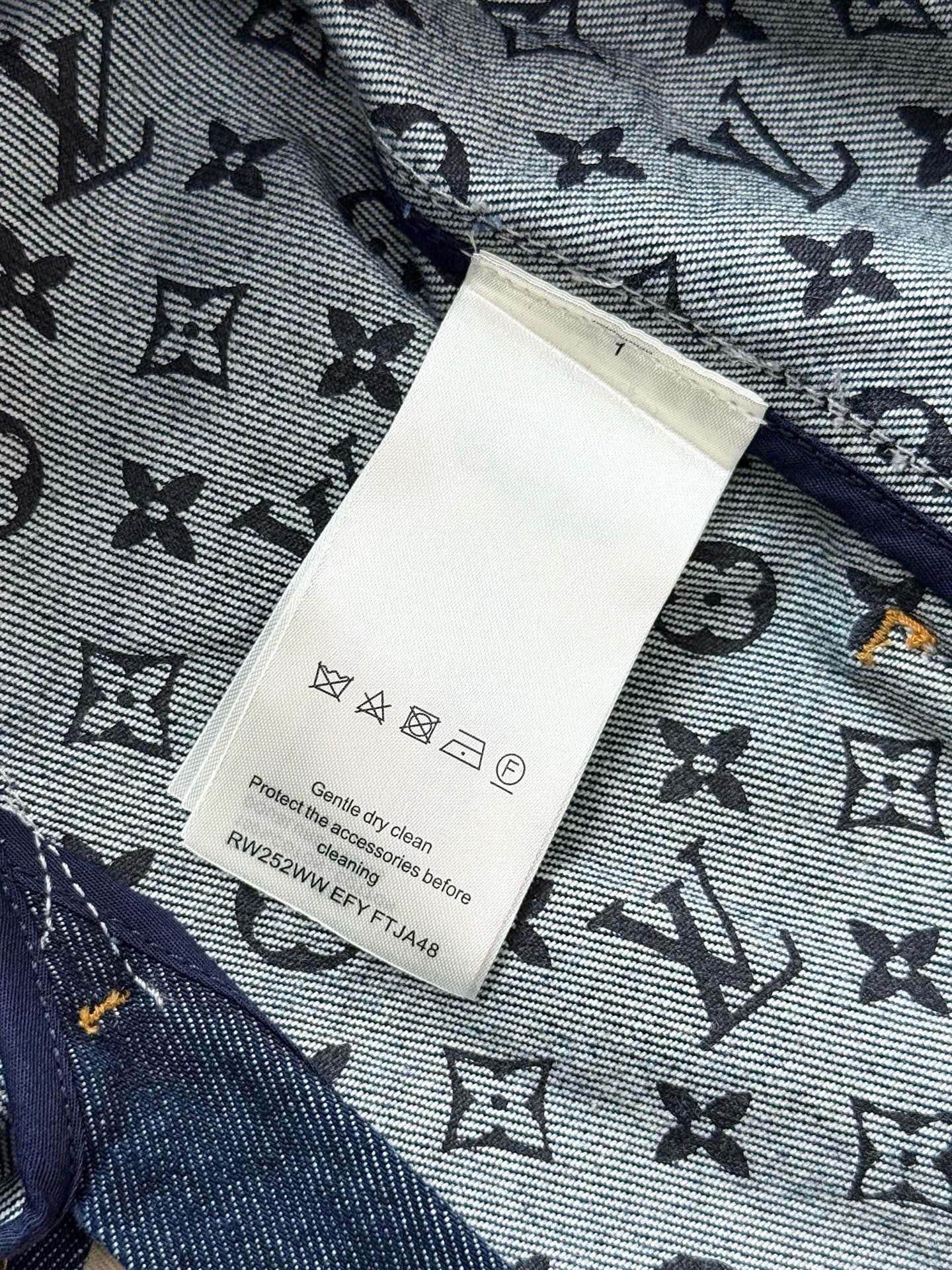 루이비통 데님 프레피 블레이저