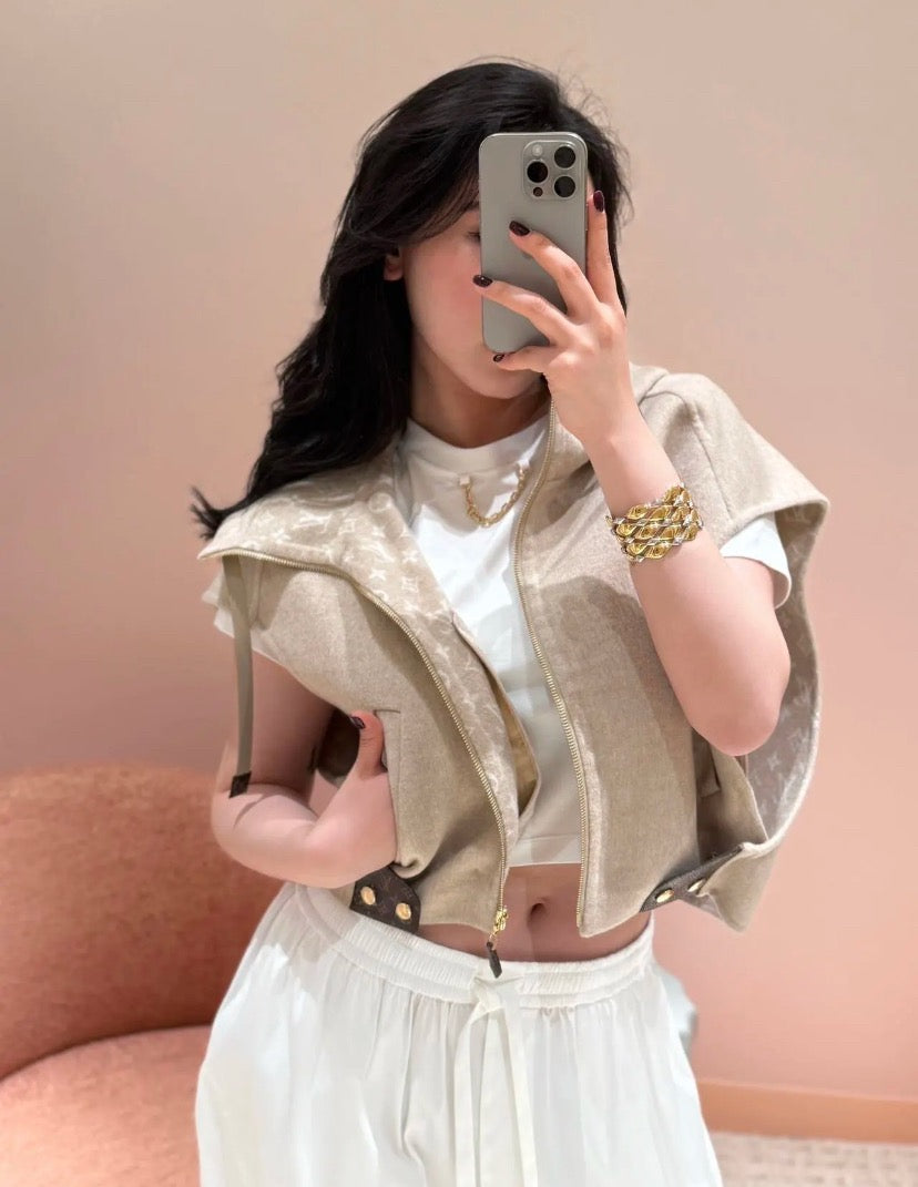 루이비통 더블 페이스 오픈암 자켓
