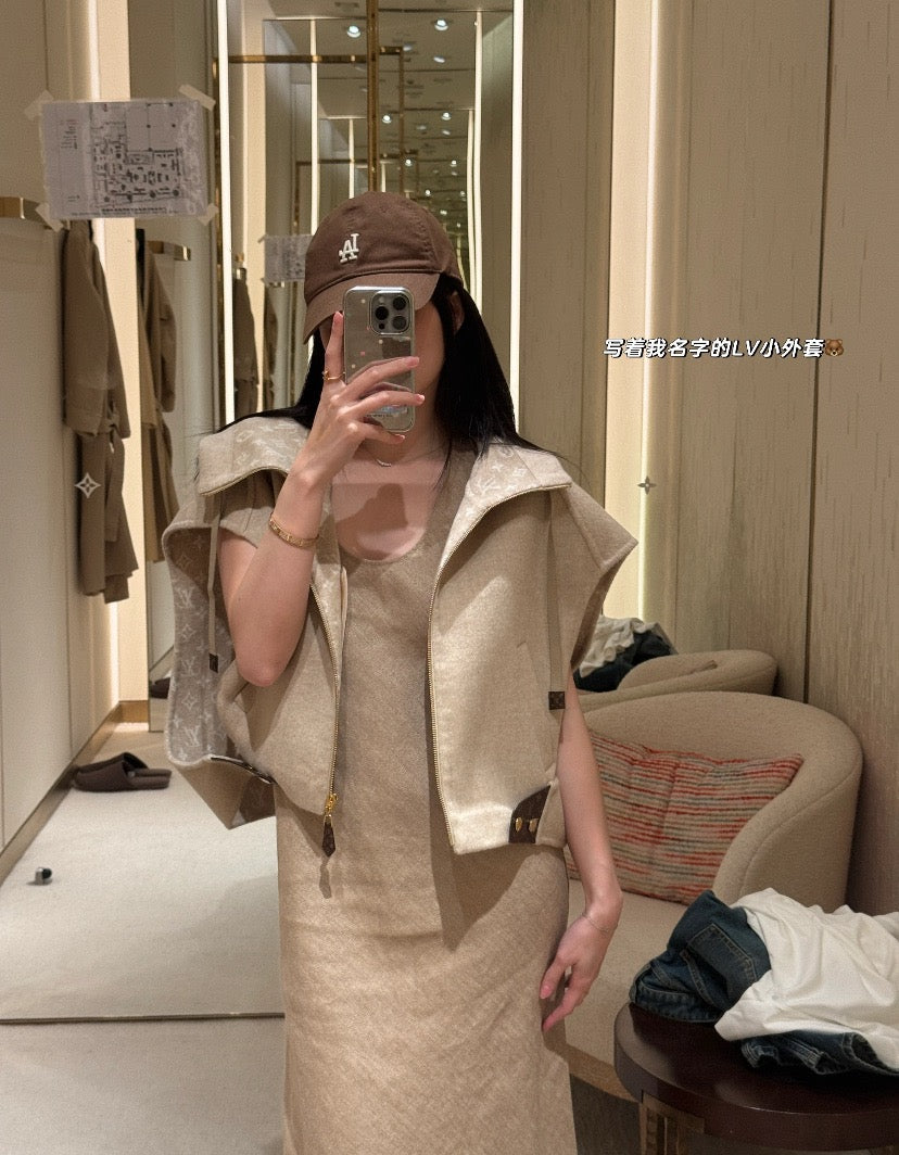 루이비통 더블 페이스 오픈암 자켓