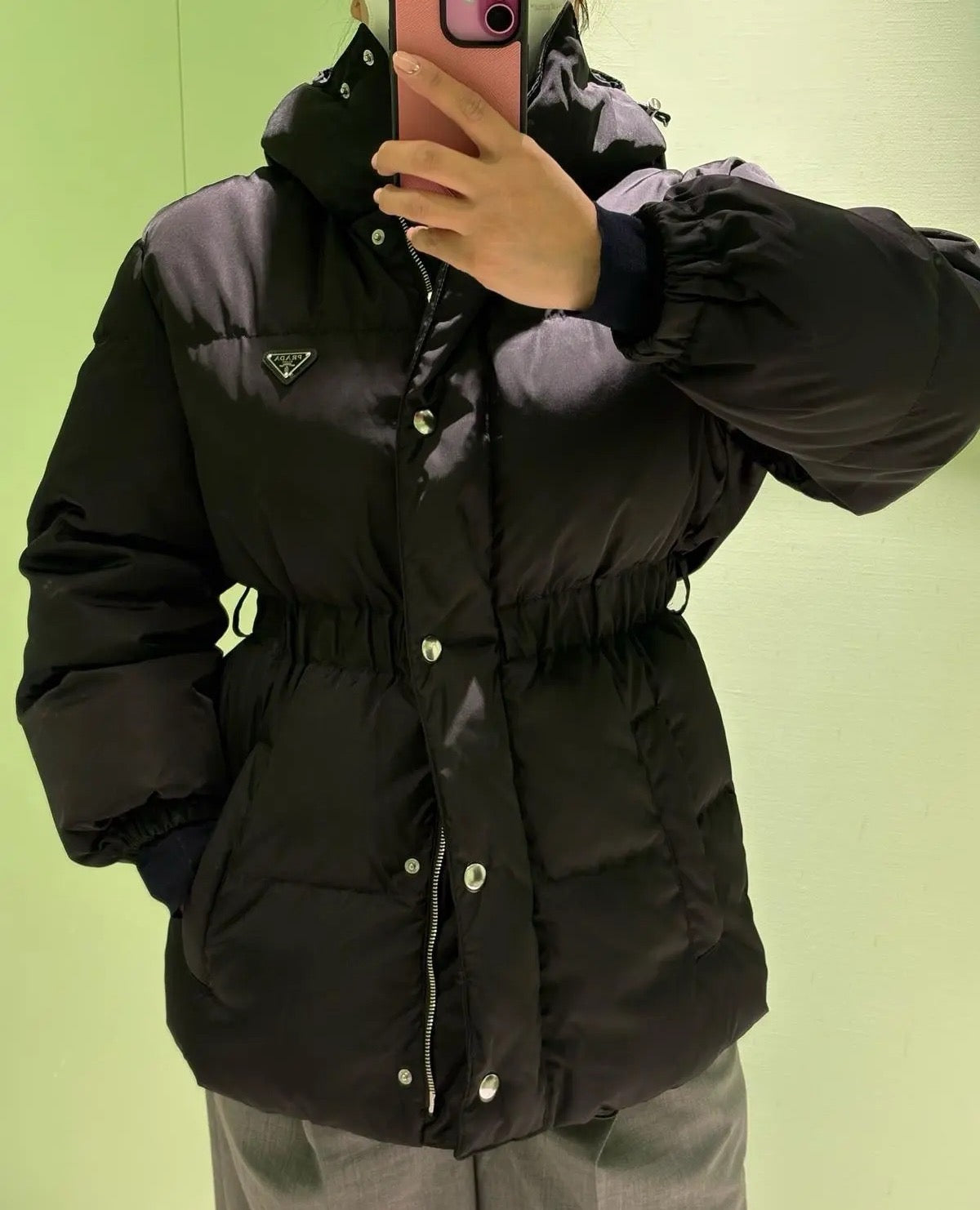프라다 리나일론 파우치 자켓