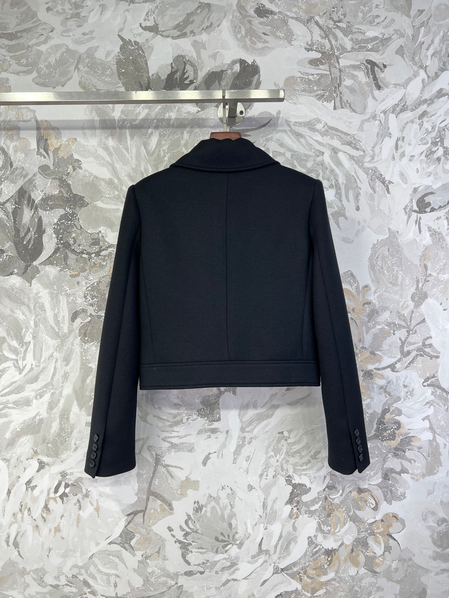 생로랑 울 블렌드 크롭 자켓