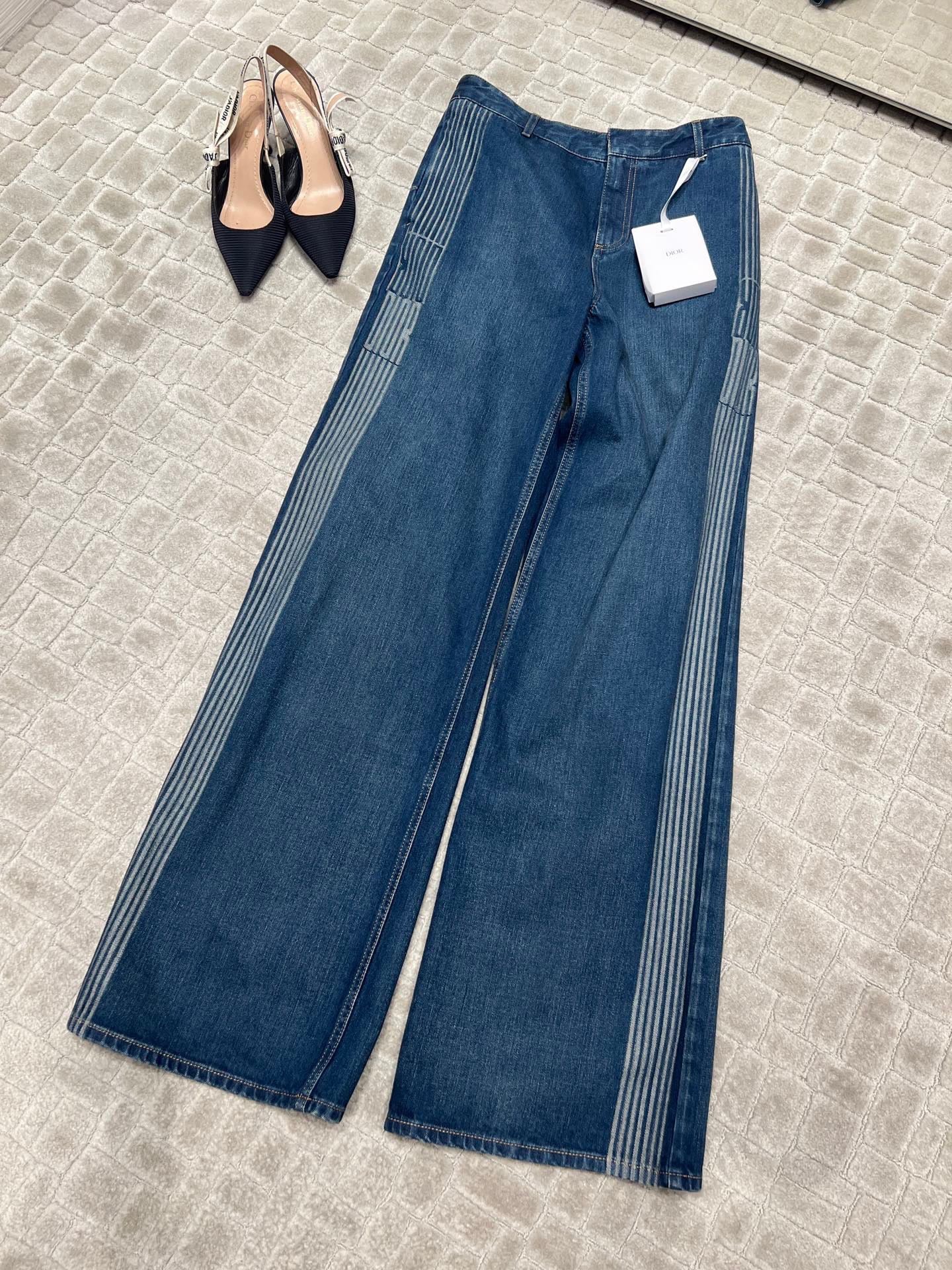 디올 그라피크 코튼 데님