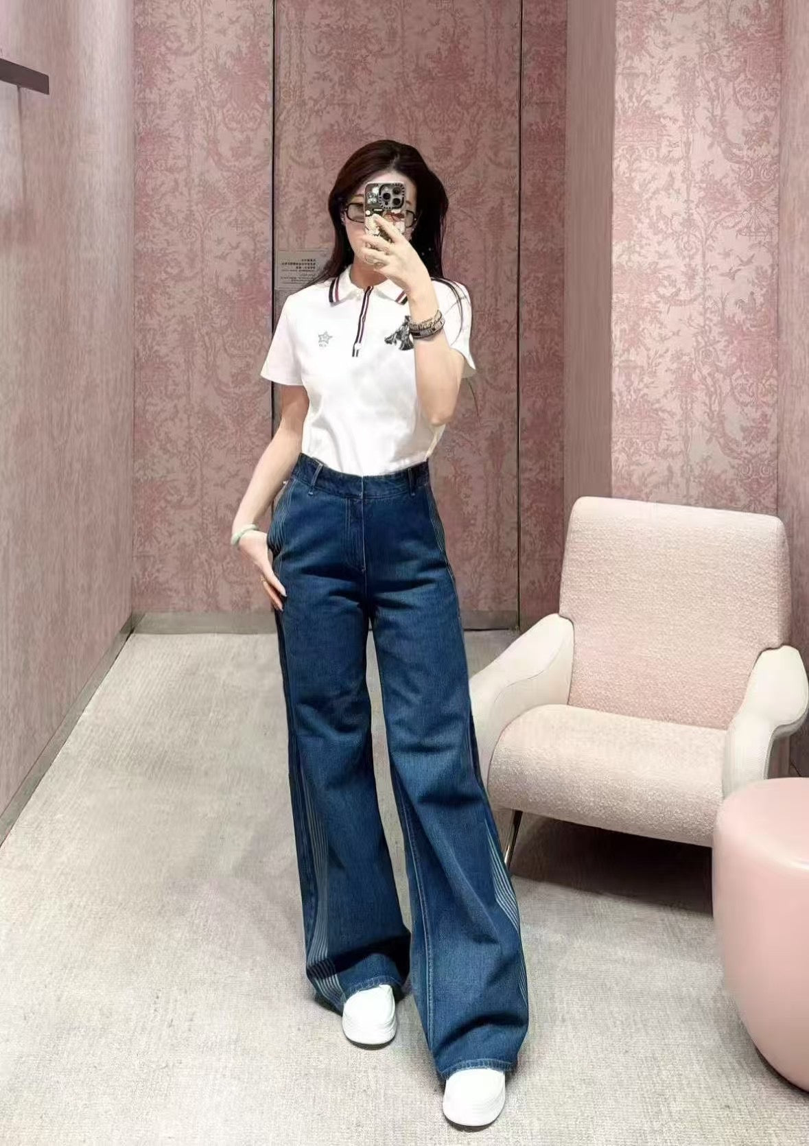 디올 그라피크 코튼 데님