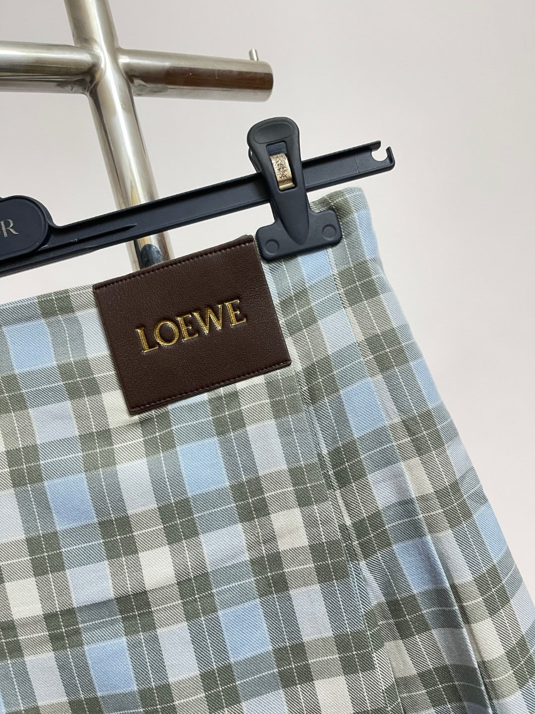 로에베 울 블렌드 플리츠 스커트