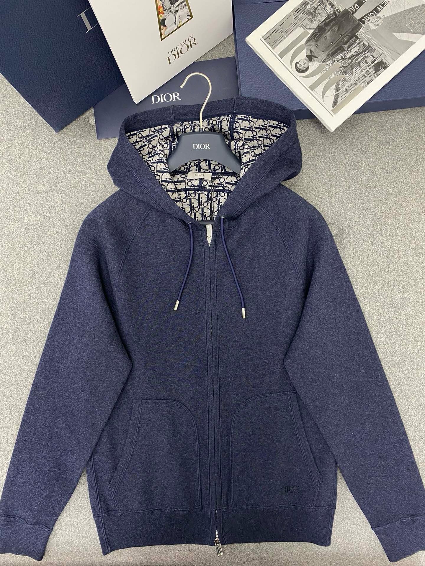 디올 후드 트랙 자켓