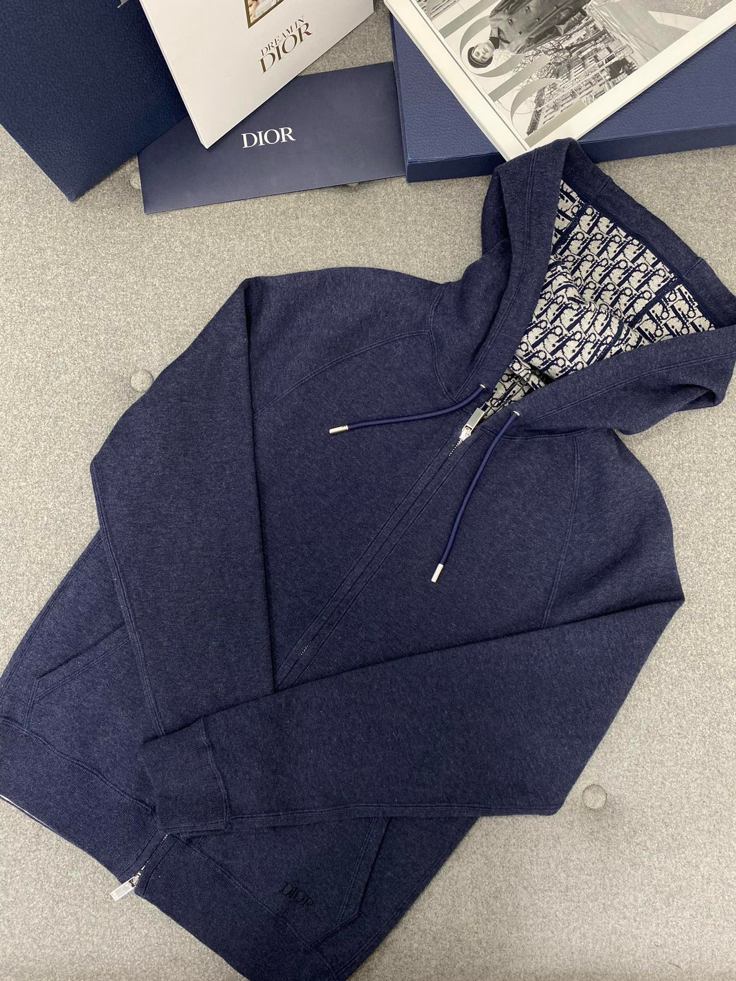 디올 후드 트랙 자켓