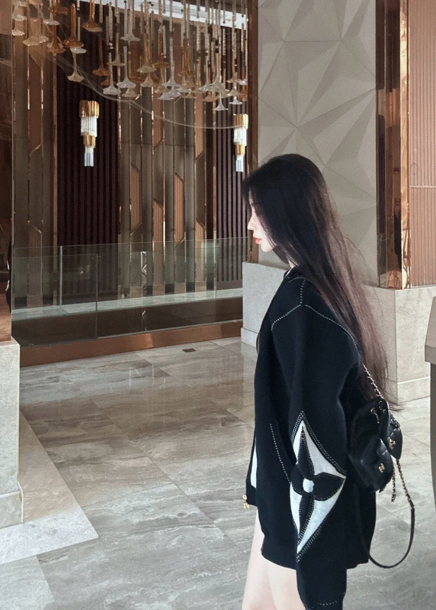 루이비통 그래픽 인따르시아 지퍼 코튼 후드티