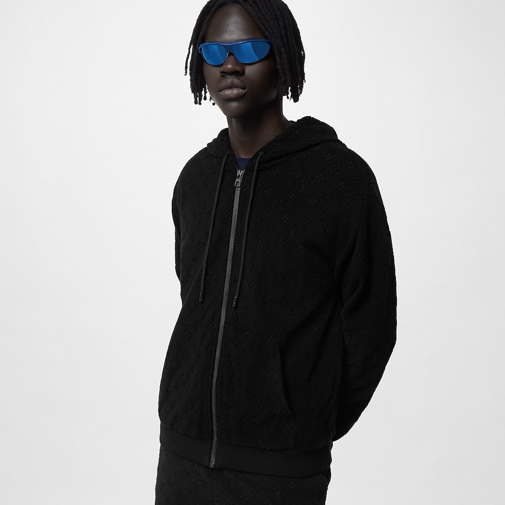 루이비통 모노그램 프렌치 테리 집스루 후드