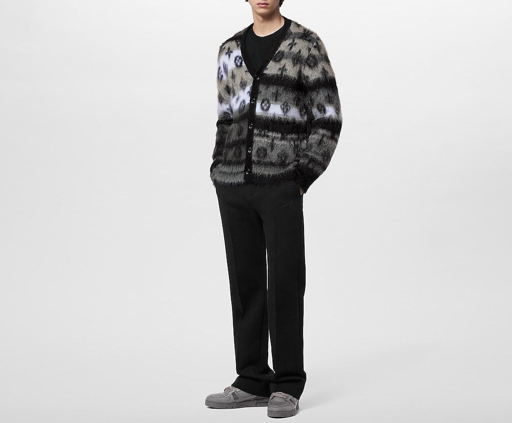 루이비통 모노그램 모헤어 가디건 멀티컬러